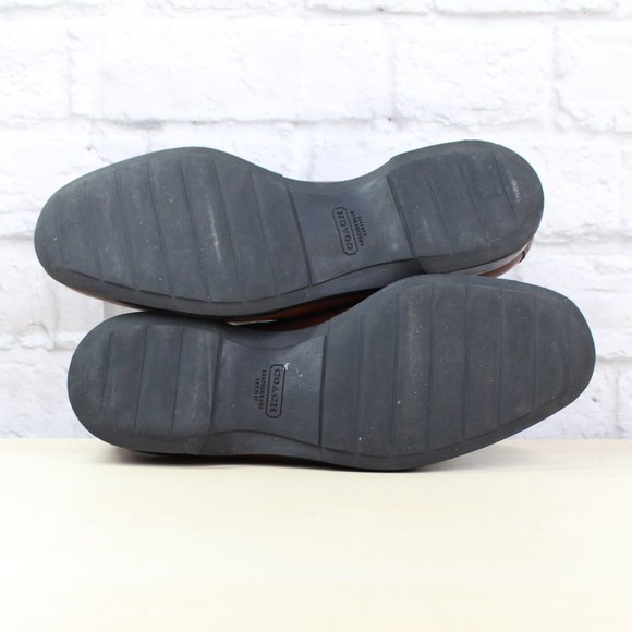 Coach Carleton Brown Leather Lace up Oxford Dress Shoes Size 8 D - Picture 9 of 9